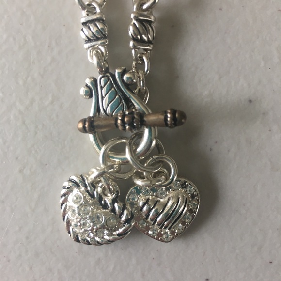 Premier Designs Jewelry - Premier Designs Double Heart Toggle Necklace